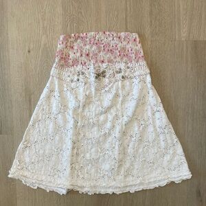 Vintage Free People Smocked Tube Top